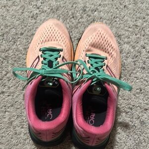 Women's New Balance Running Shoes Pink/Orange/Green 9.5